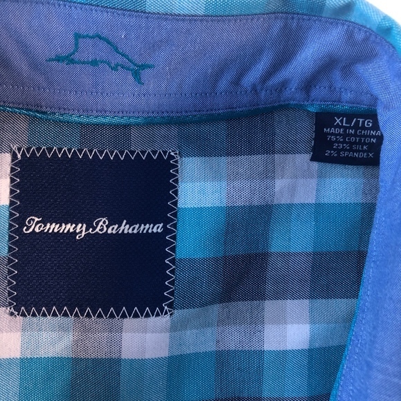 TOMMY Bahama Xtra Large Plaid Long Sleeve Shirt - Picture 3 of 8